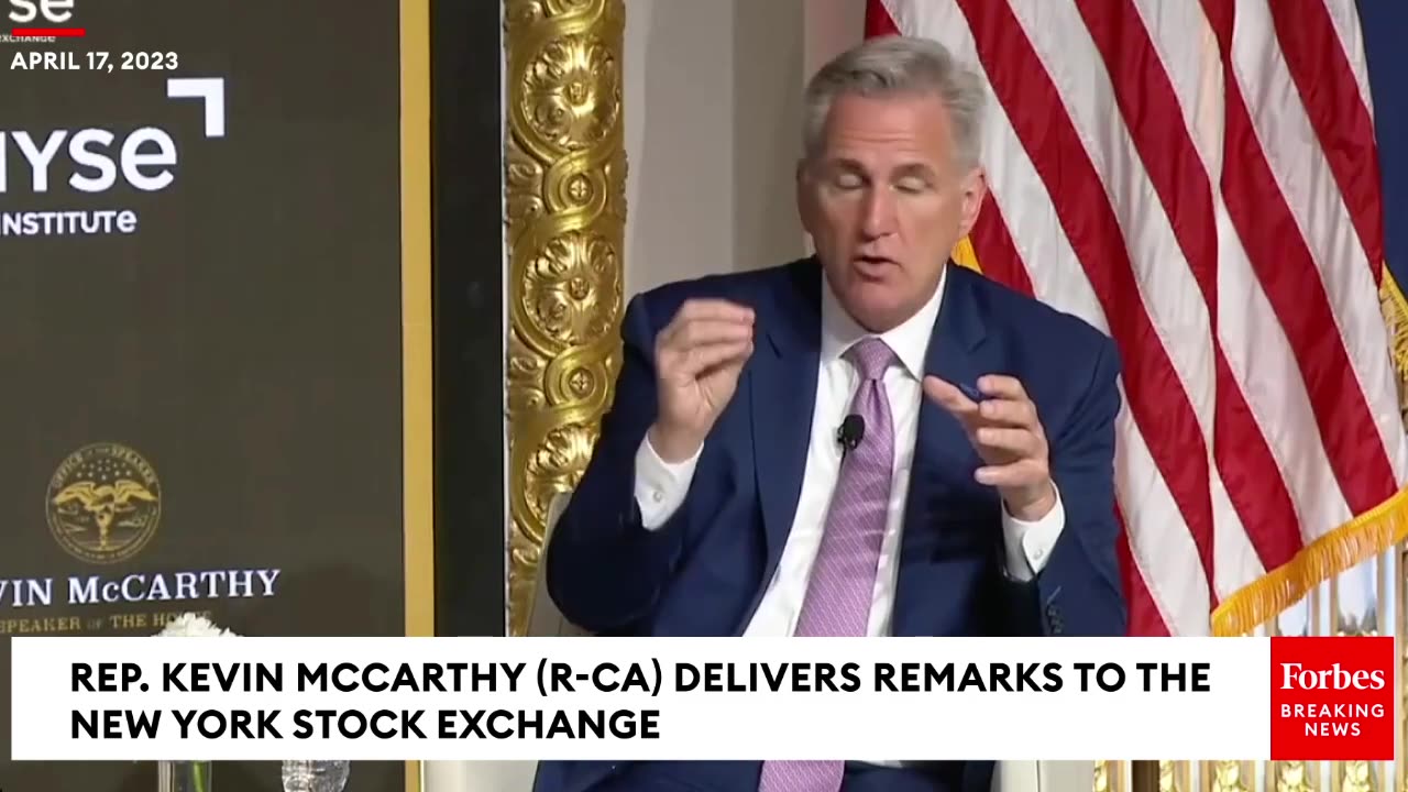 'We Owe It To Our Children To Save Money Everywhere'- Kevin McCarthy Slams Biden In NYSE Remarks