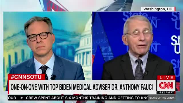 Fauci: "People who get infected and recover have a considerable degree of immunity."
