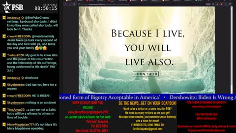 2022-04-15 07:00 EDT - Patriots Soapbox AM: with LadyRWB , MykelJaye & DD