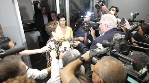 Kari Lake Swarmed By Media After Debate