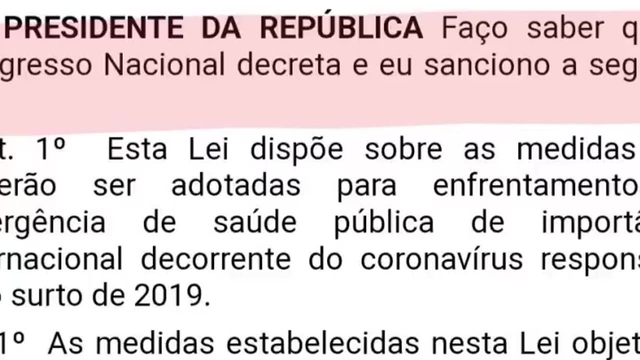 Jair Bolsonaro Lei 13.979