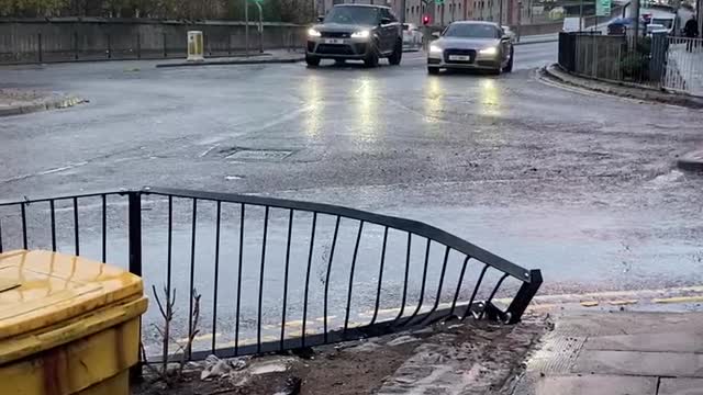 Skene square crash barrier from microlight 4 Dec 2022