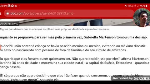 Matéria da BBC que diz: "As crianças que estão sendo criadas sem gênero." - Opinião