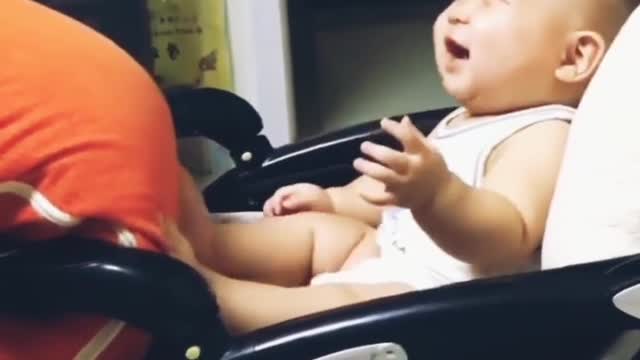 baby laughing