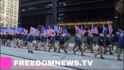 Soy Boy FBI parading around NYC pretending to be patriots, they are desperate