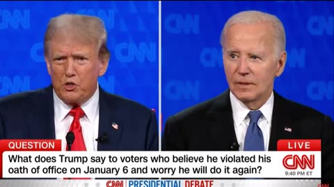 Full Trump-Biden Presidential Debate Election 2024