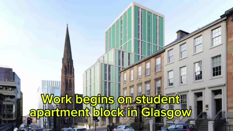 Work begins on student apartment block in Glasgow