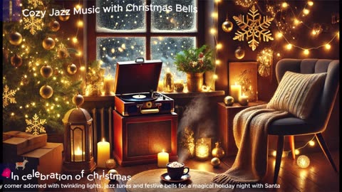 ⭐ Christmas Lounge: Cozy Jazz Music with Christmas Bells 🔔 🎄🦌🎅 | Happy Holidays | Enjoy! 💫