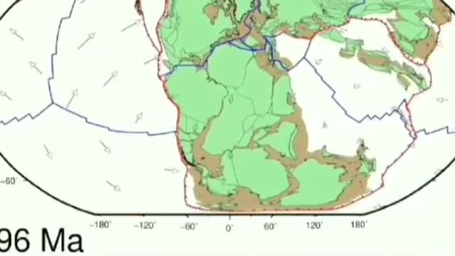 It is clear how the tectonic plates probably moved.