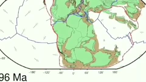 It is clear how the tectonic plates probably moved.