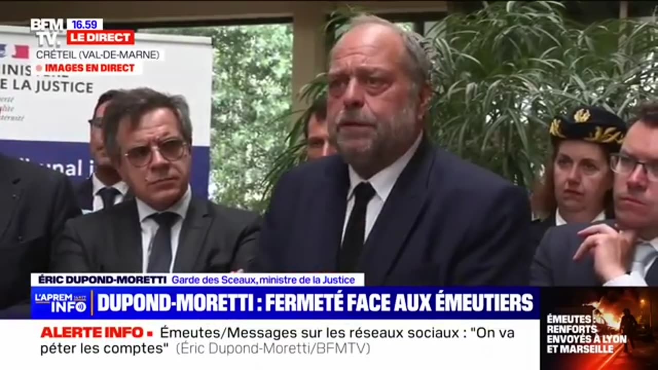 ▶ EXTRAIT-RQ + LIENS parus (2 juil 2023) : ÉRIC DUPOND-MORETTI - Demander les adresses IP...