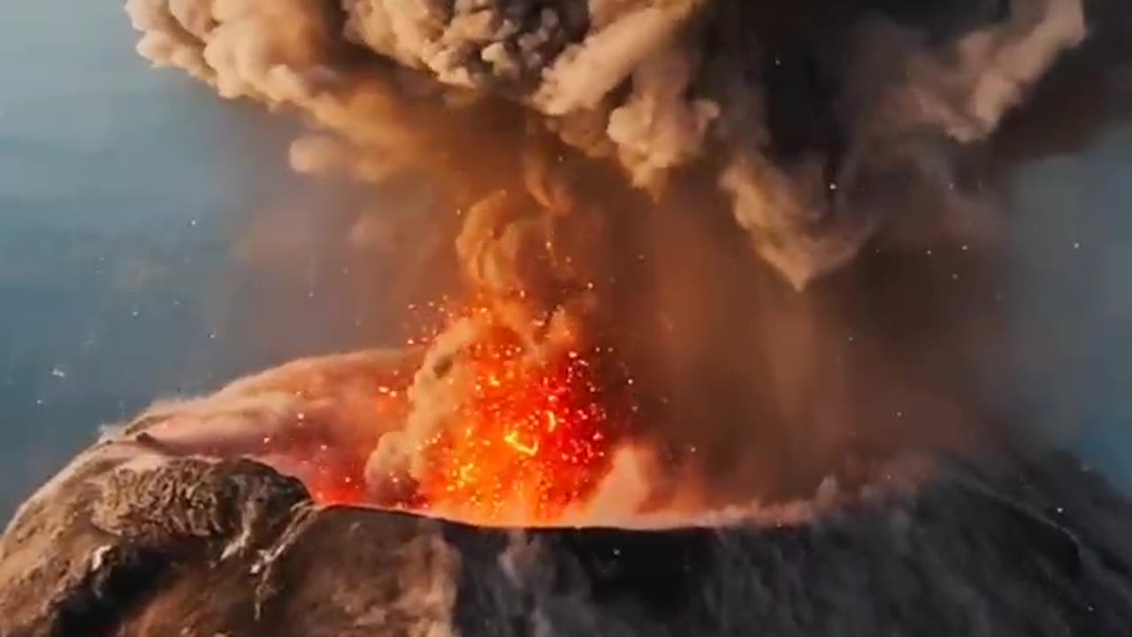 Eruption of the Fuego volcano, Guatemala