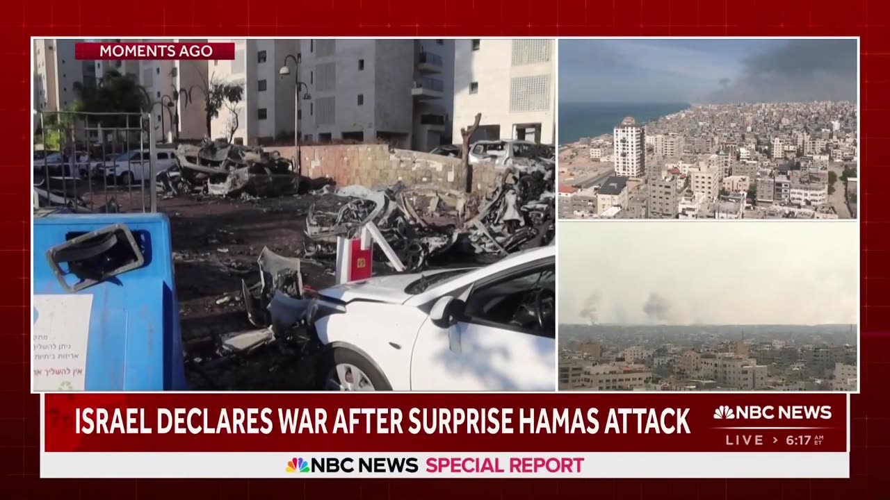 Israel declares state of war after surprise Hamas attack