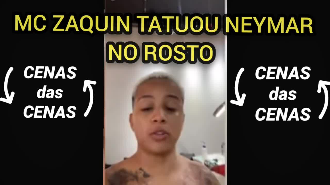 Homenagem ao Neymar Mc Zaquin Tatuou Neymar no Rosto #noticias #brasil #neymar #psg #mcs #rap #trap