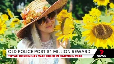 Queensland Police offering $1 million reward over death of Toyah Cordingley in 2018 | 7NEWS