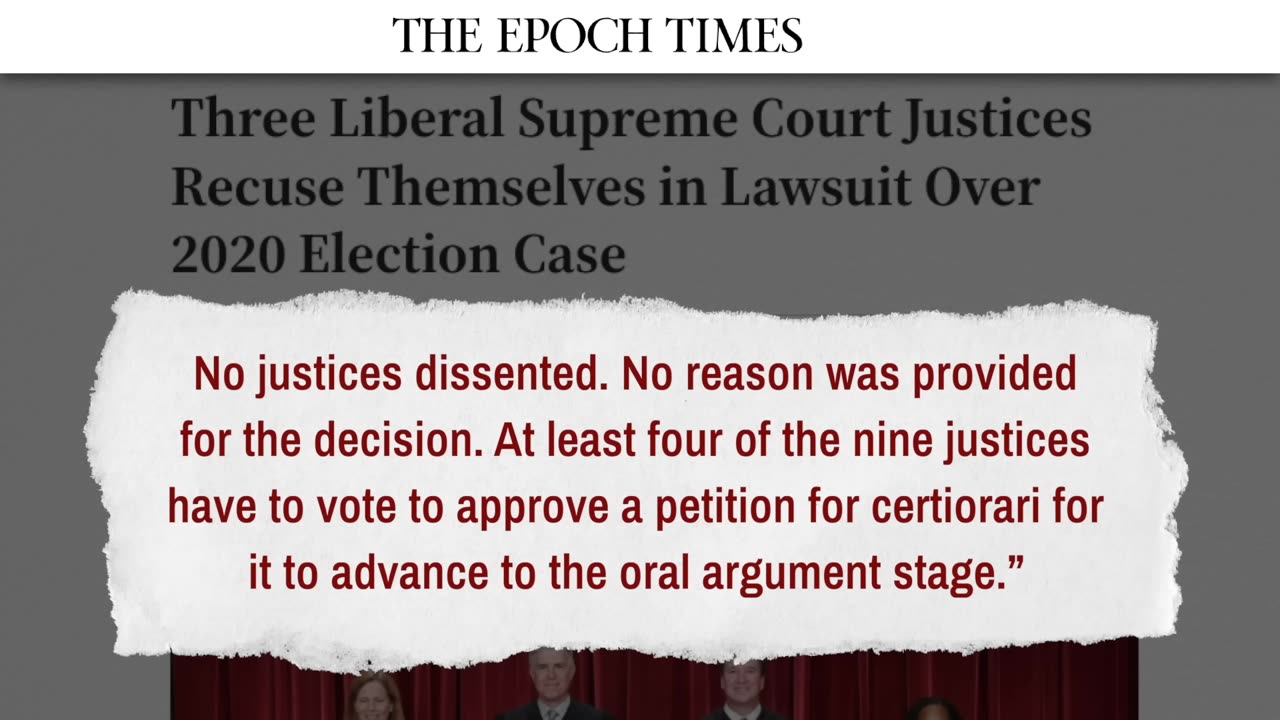 3 Supreme Court Justices Recuse Themselves