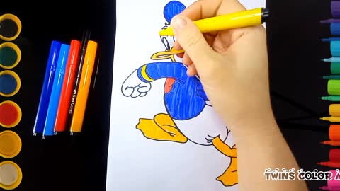 How to draw Donald Duck