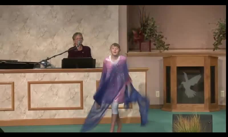 Worship Flag Dance - Winter Worrell dancing to Oceans by Hillsong 10 9 2016