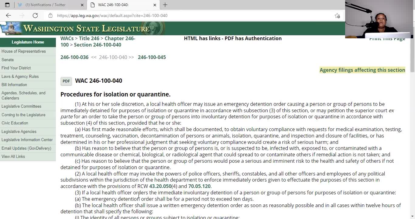 Washington State Board of Health Covid Restrictions...not debunked