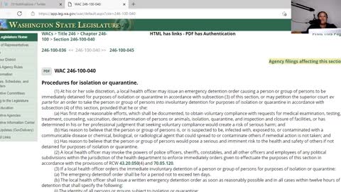 Washington State Board of Health Covid Restrictions...not debunked