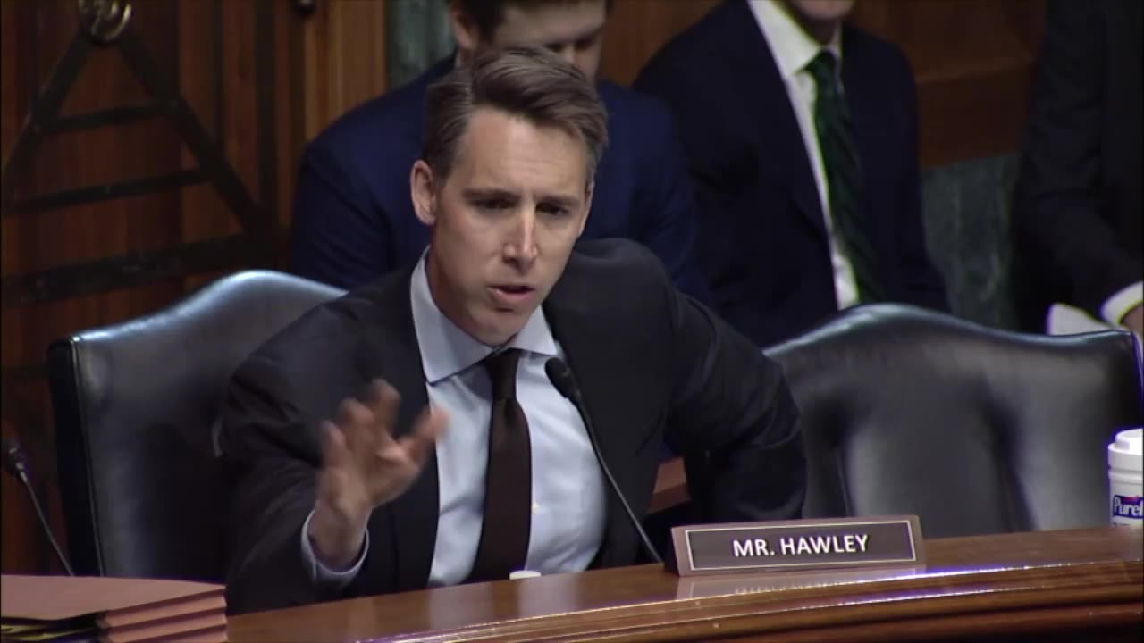 It is a "NO" for Biden Judicial Nominee ... Josh Hawley