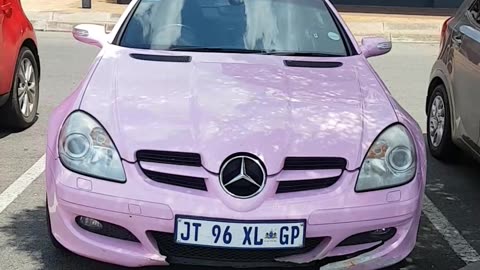 Pink Mercedes Benz