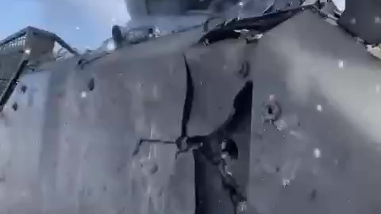 Destroyed Ukrainian APC YPR-765