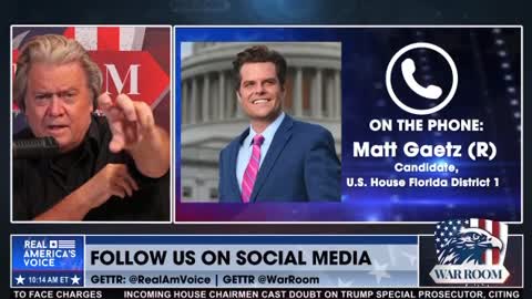 WAR ROOM - BANNON With Matt Gaetz ON "McCarthy!!