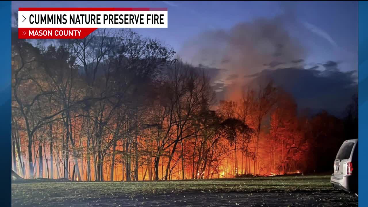 Fire burns over 2 acres at local nature preserve