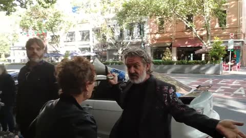 Michael Gray Griffin abusing a homeless woman