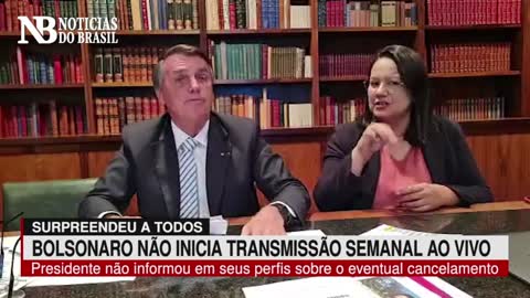 Bolsonaro surpreende e tradicional Live Semanal não é transmitida