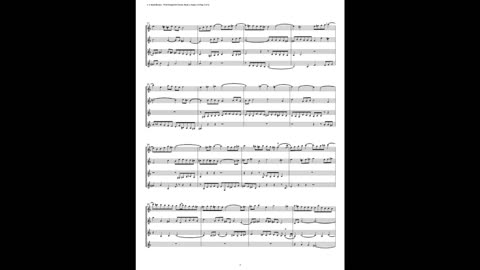 J.S. Bach - Well-Tempered Clavier: Part 1 - Fugue 14 (Clarinet Quartet)