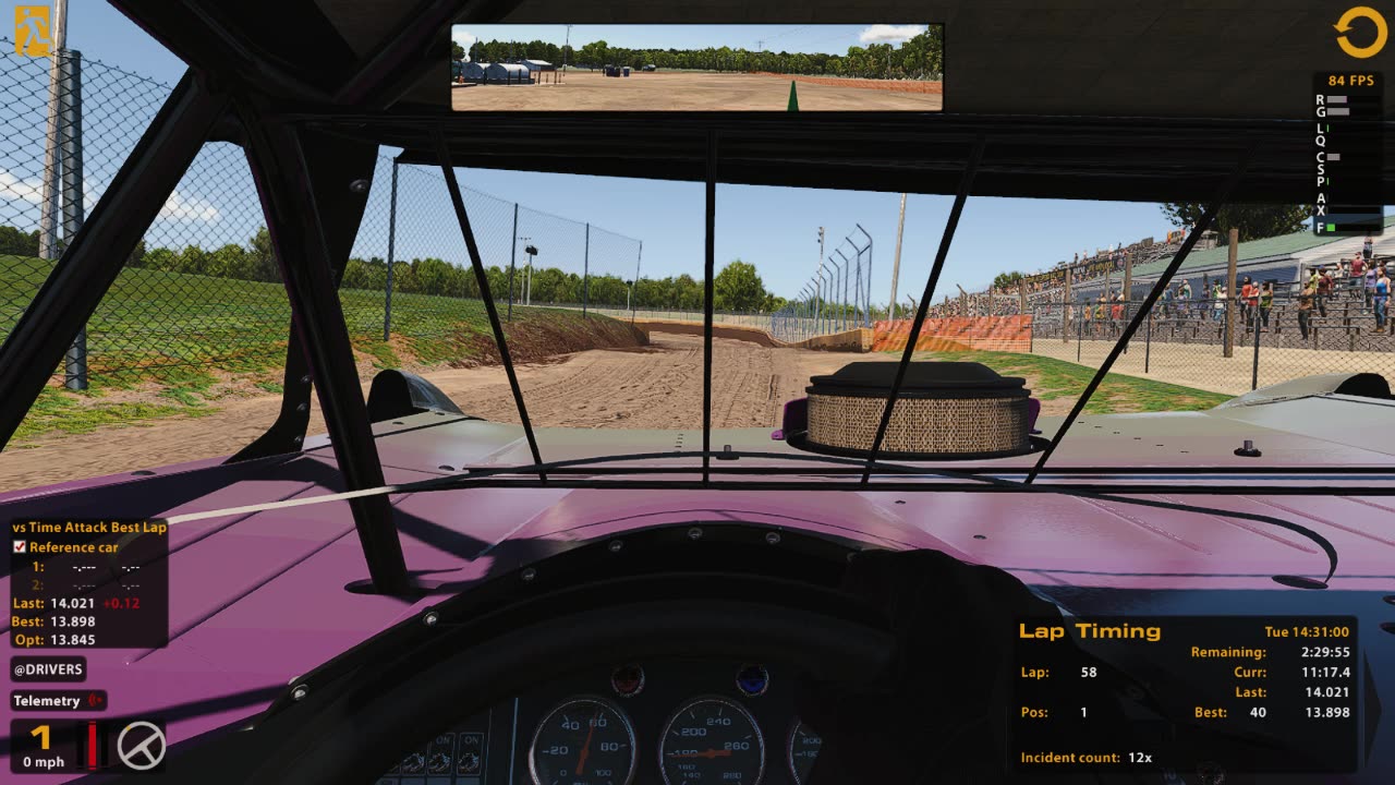 Live Iracing practicing Late model and Big Block 358's