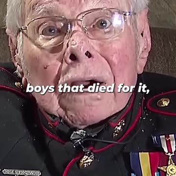 War Veteran crying about what we lost