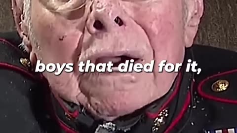 War Veteran crying about what we lost