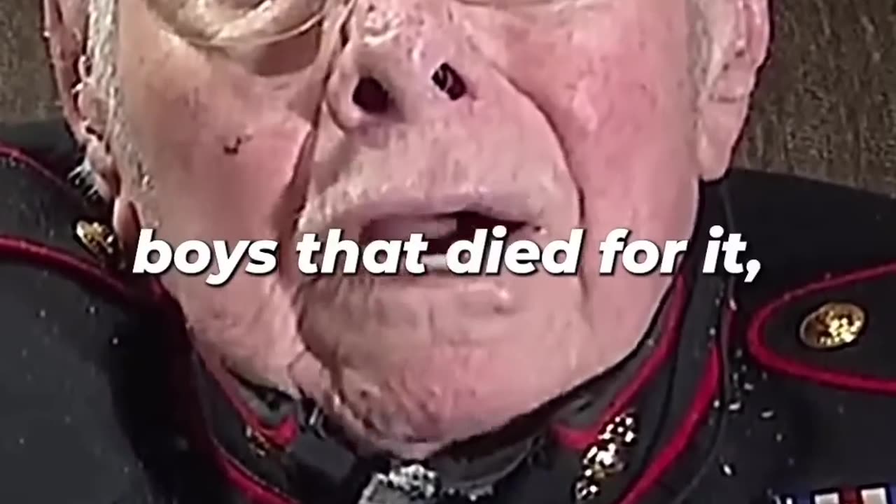 War Veteran crying about what we lost