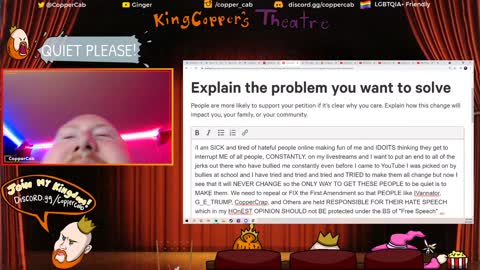 Abolish the FIRST AMENDMENT Pt1 [Deleted Coppercab Stream]