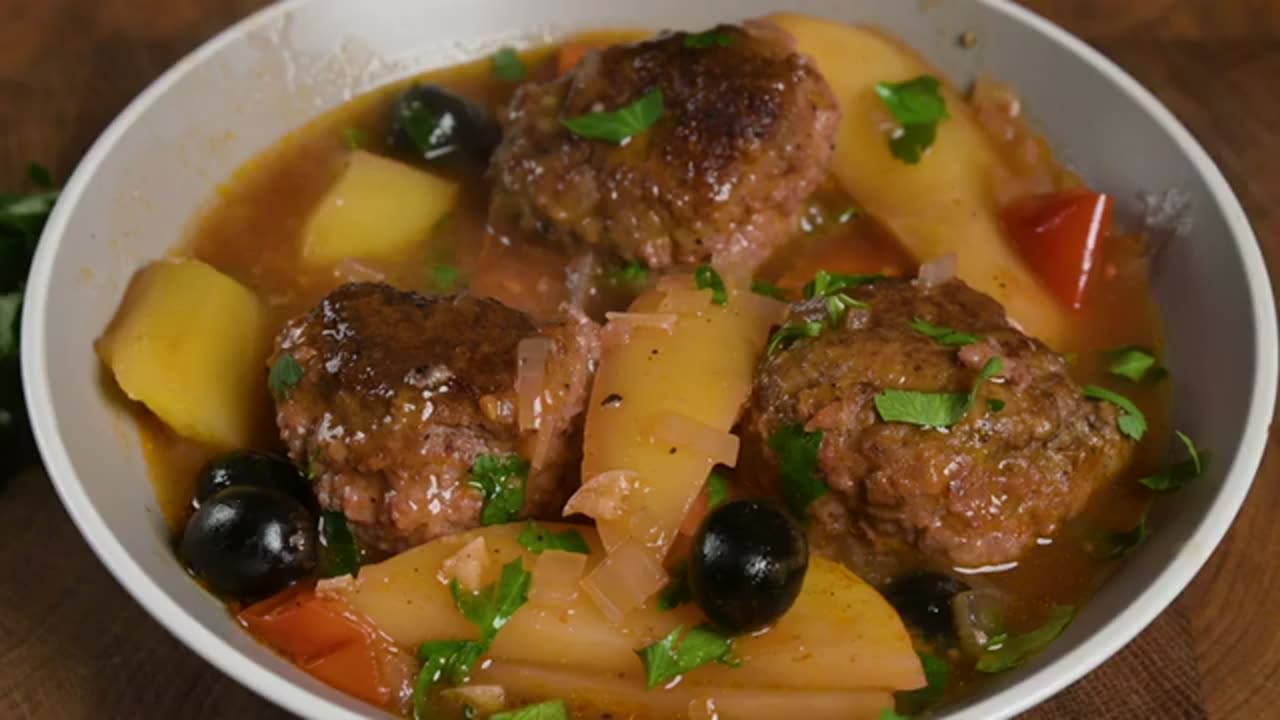 Amazing recipe woth meat and potato.