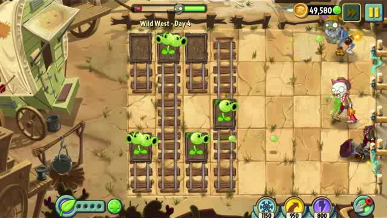 Plants vs Zombies 2 - WILD WEST [HD] - Day 4