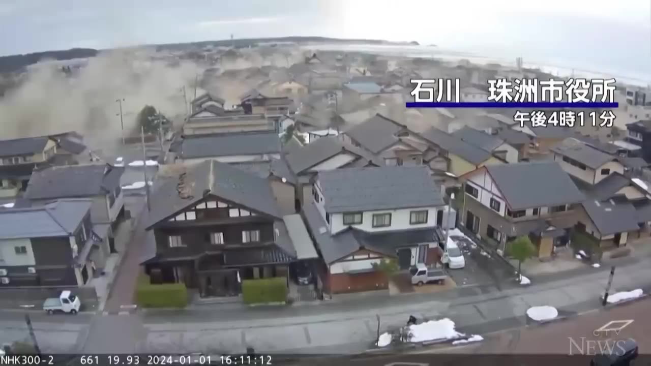 Video shows exact moment Japan hit by huge earthquakes