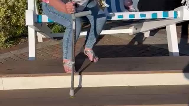 When You Get Stuck in a Giant Chair