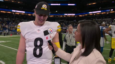 Kenny Pickett postgame interview after win vs. Colts(1)