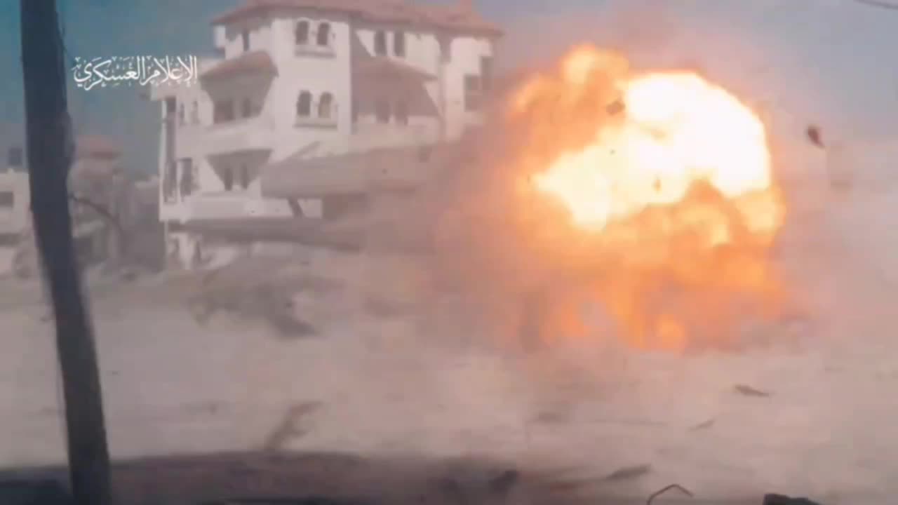 The moment of a point-blank shot from an RPG-7