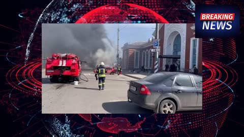 Ukraine_ Two Russian rockets hit the train station