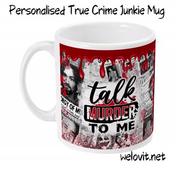 Personalised True Crime Junkie Mug by Welovit ❤️