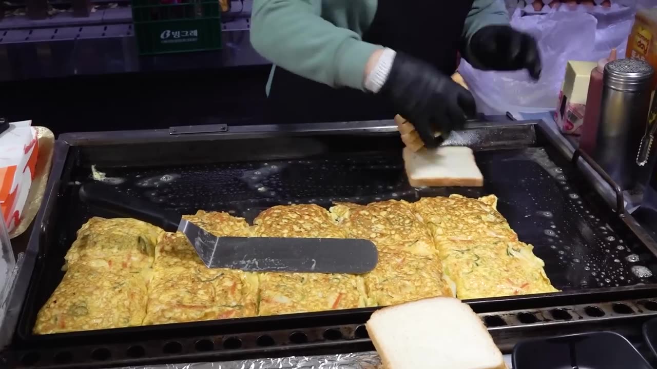 Street toast master, Ham cheese toast