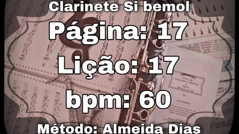 Página: 17 Lição: 17 - Clarinete Si bemol [60 bpm]