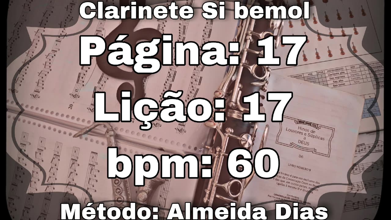 Página: 17 Lição: 17 - Clarinete Si bemol [60 bpm]