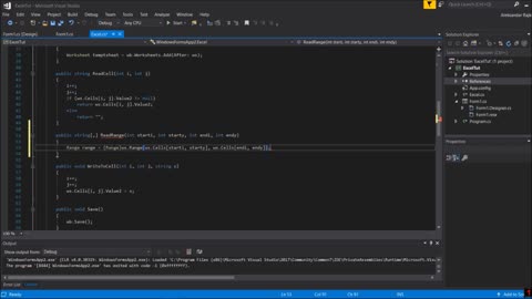 C# Excel Tutorial #6 - Read Multiple Cells (Read Range)