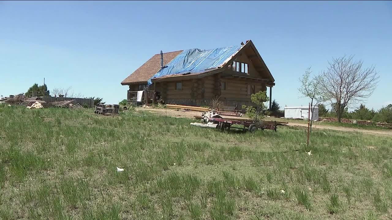 Morgan County couple in their 80s cleaning up damage after tornado hits their home